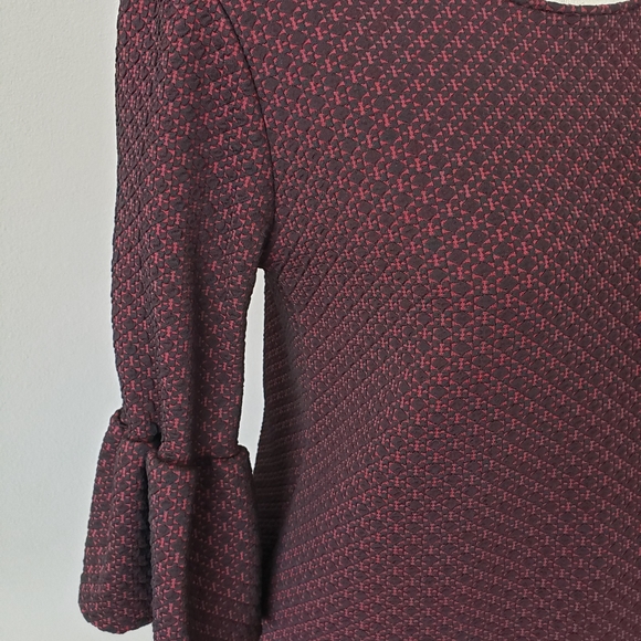 💐 cute french dress black/burgundy size small 💐 - Picture 3 of 8